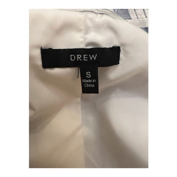 Drew Striped Linen Three Quarter Sleeve Blazer Small - Picture 6 of 9